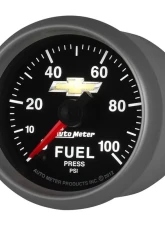 AutoMeter GAUGE; FUEL PRESS; 2 1/16in.; 100PSI; DIGITAL STEPPER MOTOR; CHEVY GOLD BOWTIE                                     - 880449 - Image 3