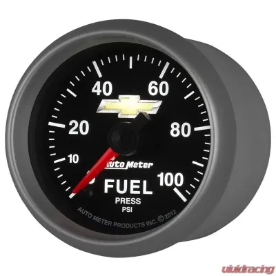 AutoMeter GAUGE; FUEL PRESS; 2 1/16in.; 100PSI; DIGITAL STEPPER MOTOR; CHEVY GOLD BOWTIE - 880449