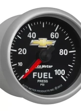 AutoMeter GAUGE; FUEL PRESS; 2 1/16in.; 100PSI; DIGITAL STEPPER MOTOR; CHEVY GOLD BOWTIE                                     - 880449 - Image 5