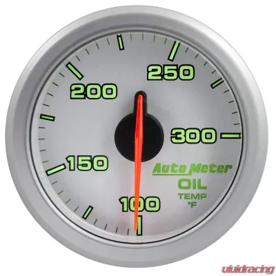 AutoMeter 2-1/16in. OIL TEMP; 100-300`F; AIRDRIVE; SILVER - 9140-UL