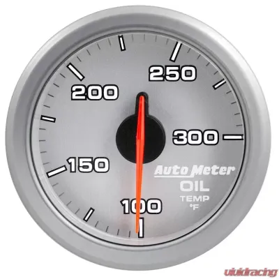 AutoMeter 2-1/16in. OIL TEMP; 100-300`F; AIRDRIVE; SILVER - 9140-UL
