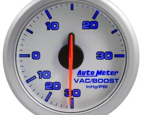 AutoMeter 2-1/16in. BOOST/VAC; 30 IN HG/30 PSI; AIRDRIVE; SILVER