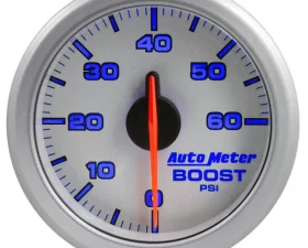 AutoMeter 2-1/16in. BOOST; 0-60 PSI; AIRDRIVE; SILVER