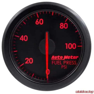 AutoMeter 2-1/16in. FUEL PRESS; 0-100 PSI; AIRDRIVE; BLACK - 9171-T