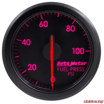 AutoMeter 2-1/16in. FUEL PRESS; 0-100 PSI; AIRDRIVE; BLACK - 9171-T