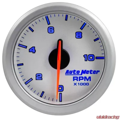 AutoMeter 2-1/16in. TACH; 0-10;000 RPM; AIRDRIVE; SILVER - 9197-UL