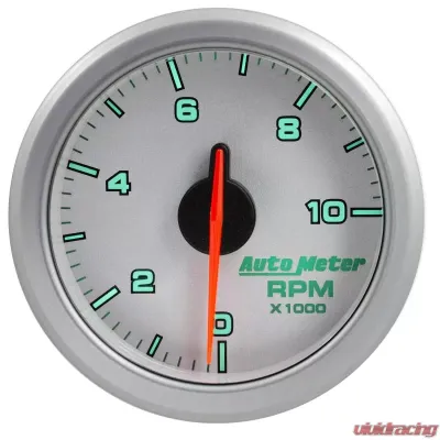 AutoMeter 2-1/16in. TACH; 0-10;000 RPM; AIRDRIVE; SILVER - 9197-UL