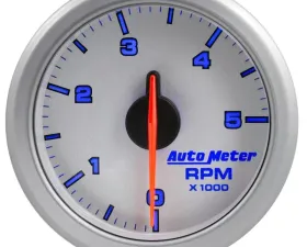 AutoMeter 2-1/16in. TACH; 0-5;000 RPM; AIRDRIVE; SILVER