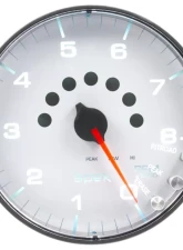 AutoMeter GAUGE; TACHOMETER; 5in.; 8K RPM; W/SHIFT LIGHT/PEAK MEM; WHITE/BLACK; SPEK-PRO                                     - P238128 - Image 2