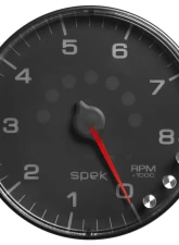 AutoMeter GAUGE; TACHOMETER; 5in.; 8K RPM; W/SHIFT LIGHT/PEAK MEM; BLACK/BLACK; SPEK-PRO                                     - P238328 - Image 7