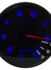 AutoMeter GAUGE; TACHOMETER; 5in.; 8K RPM; W/SHIFT LIGHT/PEAK MEM; BLACK/SMOKE/BLACK; SPEK                                     - P23852 - Image 6