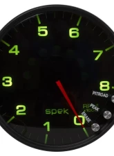 AutoMeter GAUGE; TACHOMETER; 5in.; 8K RPM; W/SHIFT LIGHT/PEAK MEM; BLACK/SMOKE/BLACK; SPEK                                     - P23852 - Image 2