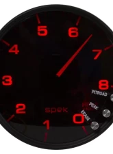 AutoMeter GAUGE; TACHOMETER; 5in.; 8K RPM; W/SHIFT LIGHT/PEAK MEM; BLACK/SMOKE/BLACK; SPEK                                     - P23852 - Image 4