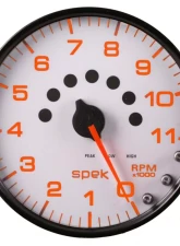 AutoMeter GAUGE; TACHOMETER; 5in.; 11K RPM; W/SHIFT LIGHT/PEAK MEM; WHITE/BLACK; SPEK-PRO                                     - P23912 - Image 3