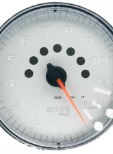 AutoMeter GAUGE; TACHOMETER; 5in.; 11K RPM; W/SHIFT LIGHT/PEAK MEM; SILVER/CHROME; SPEK                                     - P239218 - Image 3