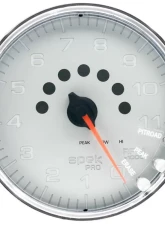 AutoMeter GAUGE; TACHOMETER; 5in.; 11K RPM; W/SHIFT LIGHT/PEAK MEM; SILVER/CHROME; SPEK                                     - P23921 - Image 3