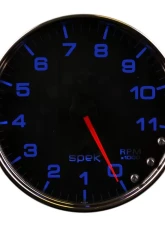 AutoMeter GAUGE; TACHOMETER; 5in.; 11K RPM; W/SHIFT LIGHT/PEAK MEM; BLACK/CHROME; SPEK-PRO                                     - P23931 - Image 4