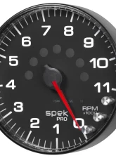 AutoMeter GAUGE; TACHOMETER; 5in.; 11K RPM; W/SHIFT LIGHT/PEAK MEM; BLACK/BLACK; SPEK-PRO                                     - P239328 - Image 4