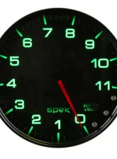 AutoMeter GAUGE; TACHOMETER; 5in.; 11K RPM; W/SHIFT LIGHT/PEAK MEM; BLACK/SMOKE/BLK; SPEK                                     - P23952 - Image 2