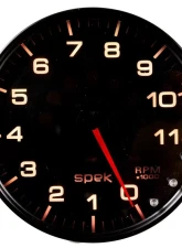 AutoMeter GAUGE; TACHOMETER; 5in.; 11K RPM; W/SHIFT LIGHT/PEAK MEM; BLACK/SMOKE/BLK; SPEK                                     - P23952 - Image 6