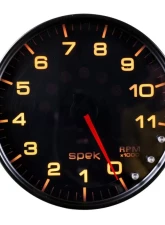 AutoMeter GAUGE; TACHOMETER; 5in.; 11K RPM; W/SHIFT LIGHT/PEAK MEM; BLACK/SMOKE/BLK; SPEK                                     - P23952 - Image 7