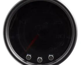 AutoMeter GAUGE; BOOST; 2 1/16in.; 35PSI; STEPPER MOTOR W/PEAK/WARN; BLK/SMOKE/BLK; SPEK