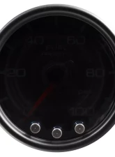 AutoMeter GAUGE; FUEL PRESS; 2 1/16in.; 100PSI; STEPPER MTR W/PK/WRN; BLK/SMOKE/BLK; SPEK                                     - P31452 - Image 3
