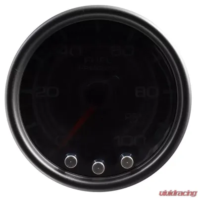 AutoMeter GAUGE; FUEL PRESS; 2 1/16in.; 100PSI; STEPPER MTR W/PK/WRN; BLK/SMOKE/BLK; SPEK - P31452