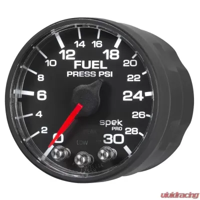 AutoMeter GAUGE; FUEL PRESS; 2 1/16in.; 30PSI; STEPPER MOTOR W/PEAK/WARN; BLK/BLK; SPEK - P316328