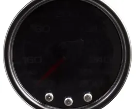 AutoMeter GAUGE; OIL TEMP; 2 1/16in.; 300deg.F; STEPPER MOTOR W/PEAK/WARN; BLK/SMKE/BLK; S