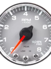AutoMeter GAUGE; TACH; 2 1/16in.; 8K RPM; W/SHIFT LIGHT/PEAK MEM; SLVR/CHRM; SPEK-PRO                                     - P33421 - Image 2