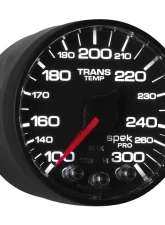 AutoMeter GAUGE; TRANS TEMP; 2 1/16in.; 300deg.F; STEPPER MOTOR W/PEAK/WRN; BLK/BLK; SPEK-                                     - P342328 - Image 7