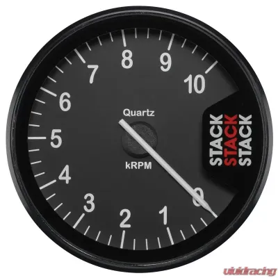 AutoMeter Tacho Clubman 80mm Black 10k RPM - ST200-010