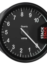 AutoMeter Tacho Clubman 80mm Black 10k RPM                                     - ST200-010 - Image 3