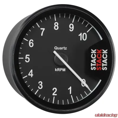 AutoMeter Tacho Clubman 80mm Black 10k RPM - ST200-010