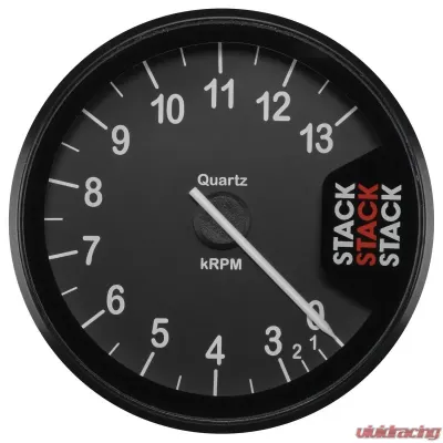 AutoMeter Tacho Clubman 80mm Black 0313k RPM - ST200-0313