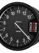AutoMeter Tacho Clubman 80mm Black 0313k RPM                                     - ST200-0313 - Image 2