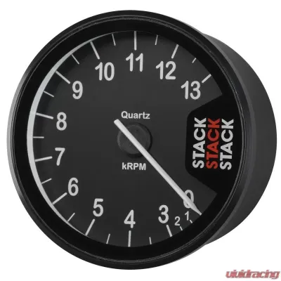 AutoMeter Tacho Clubman 80mm Black 0313k RPM - ST200-0313