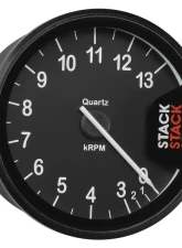 AutoMeter Tacho Clubman 80mm Black 0313k RPM                                     - ST200-0313 - Image 3