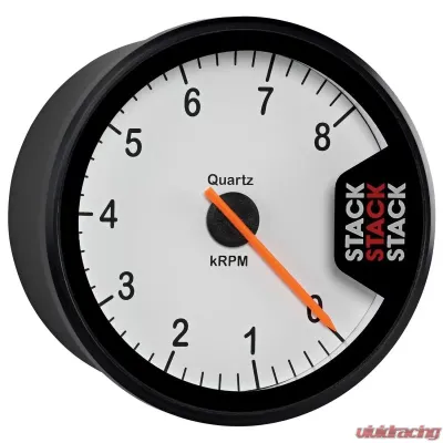 AutoMeter TACHOMETER; CLUBMAN; 80MM; WHITE; 0-8K RPM - ST200-08W