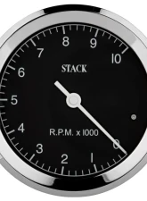 AutoMeter Tacho Classic 80mm Black 10k RPM                                     - ST200C-010 - Image 3