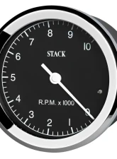 AutoMeter Tacho Classic 80mm Black 10k RPM                                     - ST200C-010 - Image 3
