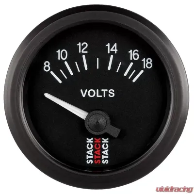 AutoMeter Gauge Volt Elec 52mm Blk 18v - ST3216