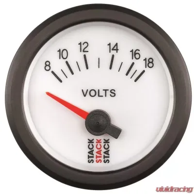 AutoMeter Gauge Volt Electric 52mm Wht 18v - ST3266