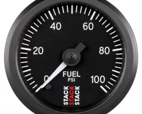 AutoMeter Gauge FuelP ProStpr 52mm Blk 100psi