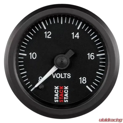 AutoMeter Gauge Volt Pro Steppermm Blk 18v - ST3316