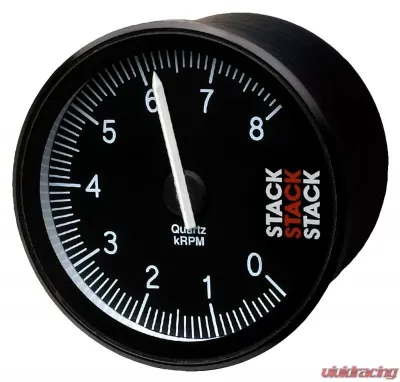 AutoMeter TACHOMETER; PROFESSIONAL; ACTION REPLAY; 80MM; BLK; 0-3-8.5K RPM - ST400-0385
