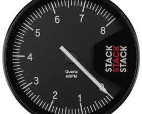 AutoMeter TACHOMETER; PROFESSIONAL; ACTION REPLAY; 125MM; BLK; 0-8K RPM