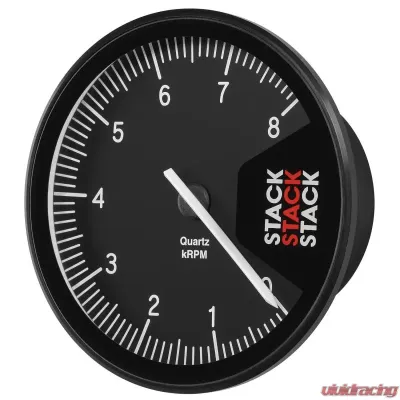 AutoMeter TACHOMETER; PROFESSIONAL; ACTION REPLAY; 125MM; BLK; 0-8K RPM - ST430-08