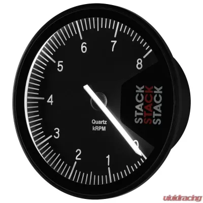 AutoMeter TACHOMETER; PROFESSIONAL; ACTION REPLAY; 125MM; BLK; 0-8K RPM - ST430-08